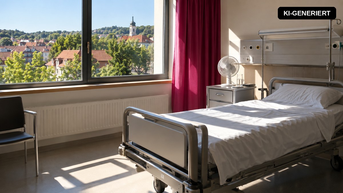 Hitzewelle im Klinikzimmer: Nur 5 Prozent der Betten sind gekühlt